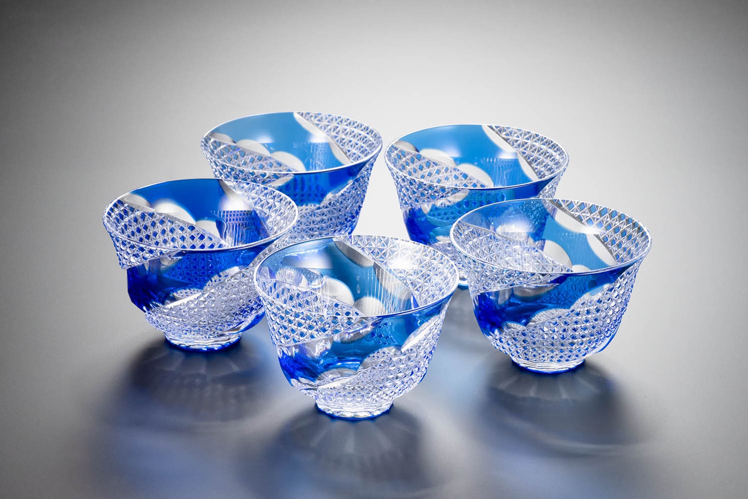 冷茶碗「麻の葉巻」