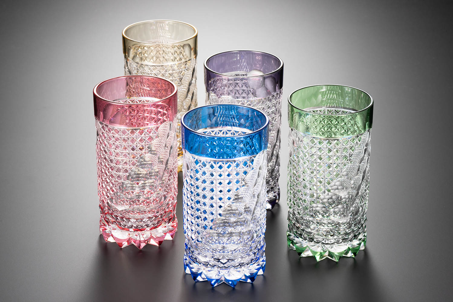 タンブラー「亀甲に麻の葉」