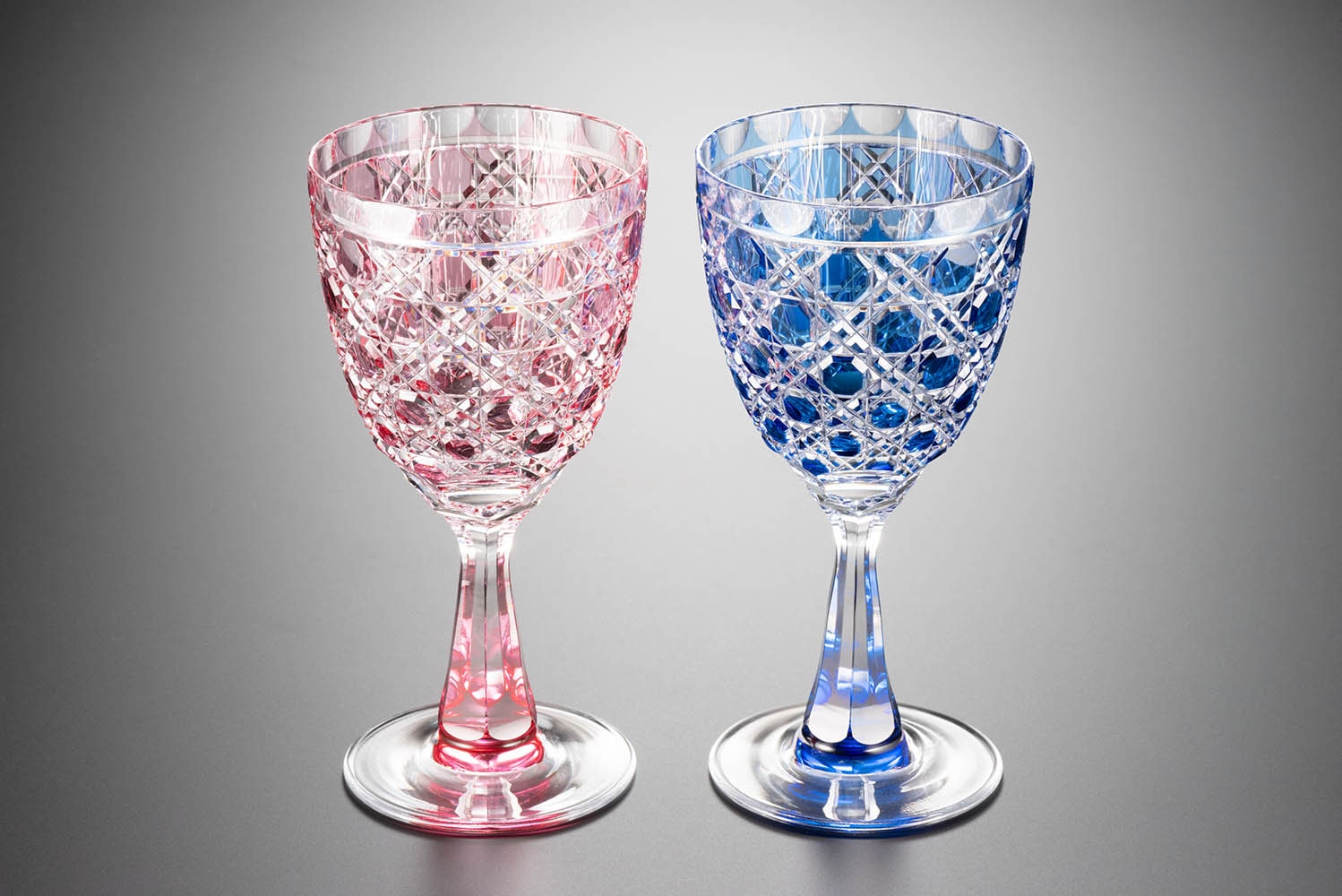 ワイングラス「八角籠目」